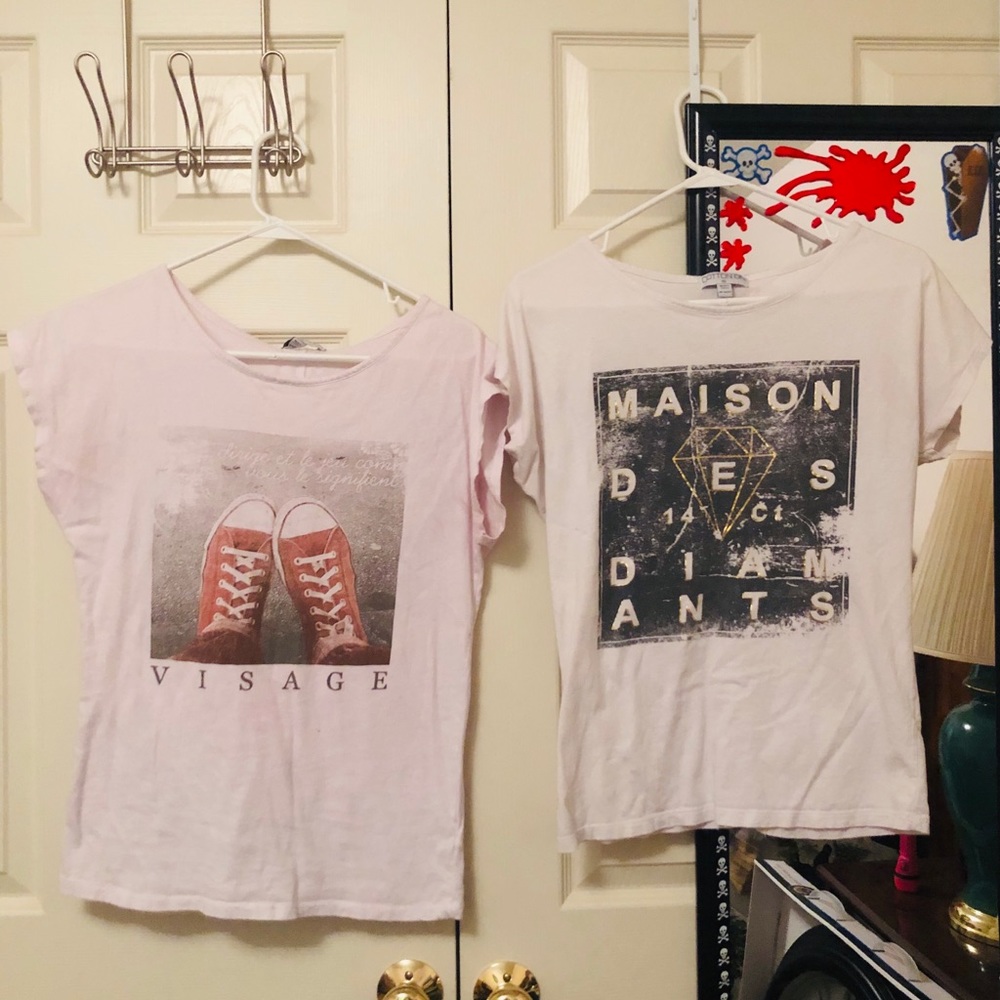 Two fashion tee shirts